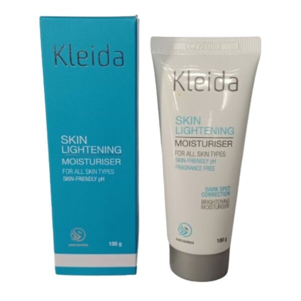 Kleida Skin Lightening Moisturizer- 100g, For all skin Types, Skin Friendly PH, Dark Spot Correction, Brightening, Fragrances Free 1