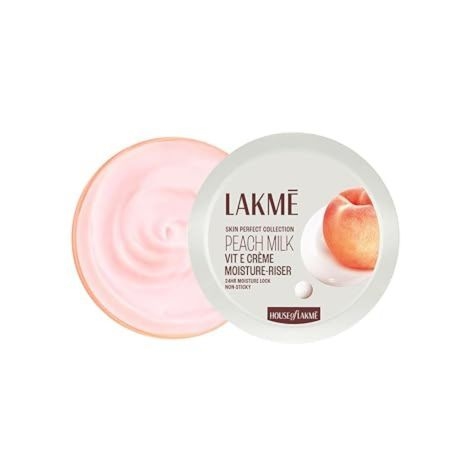 LAKMÉ Peach Milk Soft Creme Face Moisturizer 100g, Glowing Skin and soft Skin, with Vitamin E & Peach Milk Extract, 24Hr Moisture Lock, Lightweight, Non-Sticky, Non-Oily, All Skin Types 1