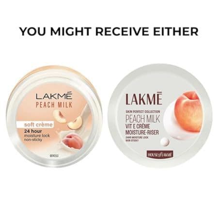 LAKMÉ Peach Milk Soft Creme Face Moisturizer 100g, Glowing Skin and soft Skin, with Vitamin E & Peach Milk Extract, 24Hr Moisture Lock, Lightweight, Non-Sticky, Non-Oily, All Skin Types 3