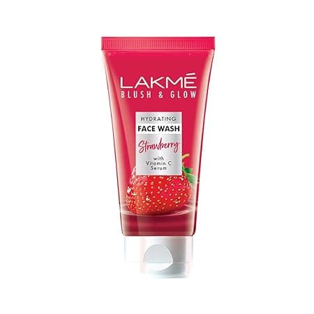 Lakme Blush & Glow Strawberry Blast Face Wash, 100g, , for Glowing Skin, Refreshing Facewash, Daily Gentle Cleansing.