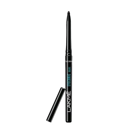 LAKMÉ Eyeconic Pencil Kajal, Black, Water Proof, Smudge Proof, Lasts Upto 22 Hrs, 0.35g Matte Finish 5