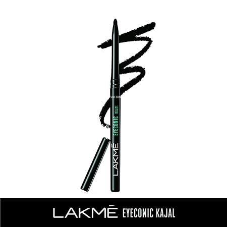 LAKMÉ Eyeconic Pencil Kajal, Black, Water Proof, Smudge Proof, Lasts Upto 22 Hrs, 0.35g Matte Finish 1