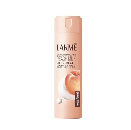 Lakme Peach Milk Moisturizer SPF 24 Sunscreen Lotion - 120 ml, Sun Protection, Locks Moisture For 12 Hrs 1