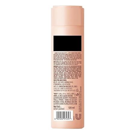 Lakme Peach Milk Moisturizer SPF 24 Sunscreen Lotion - 120 ml, Sun Protection, Locks Moisture For 12 Hrs 2