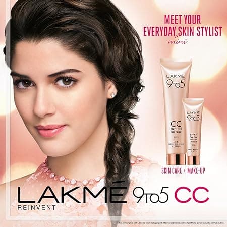 LAKMÉ 9 To 5 Cc Cream Mini - 9 g Small Pack, 01 - Beige, Spf 30 - Tinted Moisturizer To Brighten Skin,Conceal Dark Spots, Light Face Makeup With Natural Coverage 1