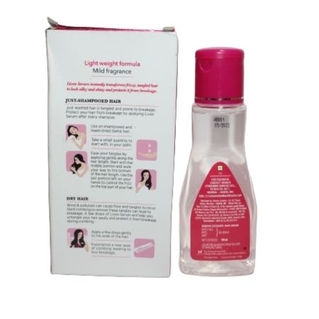 Livon Serum for All hair Types 100 Ml, Hair Essentials Damage Protection, Control Frizz, Ease OUT Tangles, Reduce Breakage Get Silki and shiny Hair 3