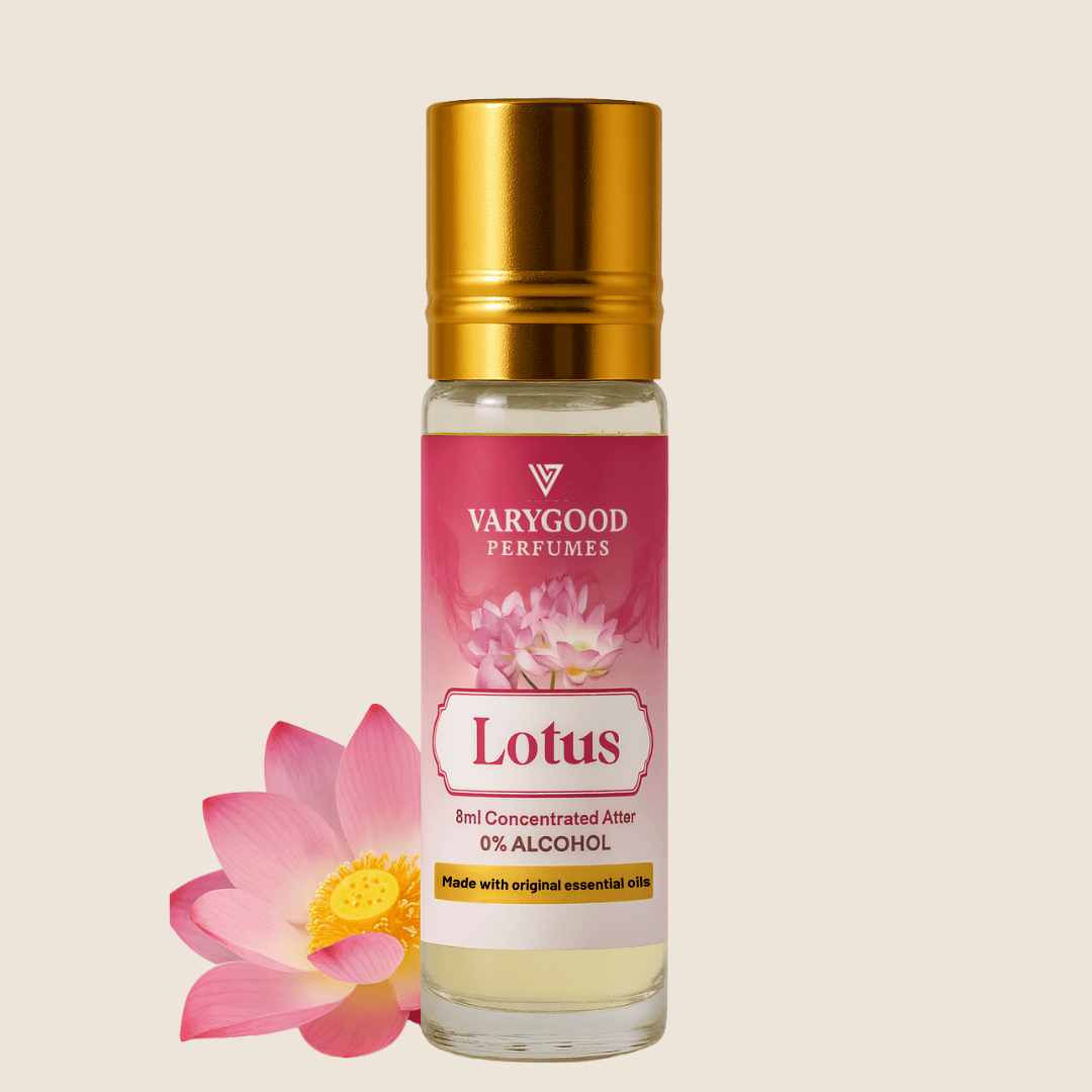 VaryGood Perfumes Lotus Concentrated Attar Roll-On 8ml – Timeless Alcohol-Free Perfume for Men & Women 1