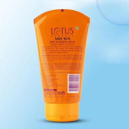 Lotus Herbal Sunscreen Cream SPF 30 PA++, Sweat proof, water proof and non-greasy 2