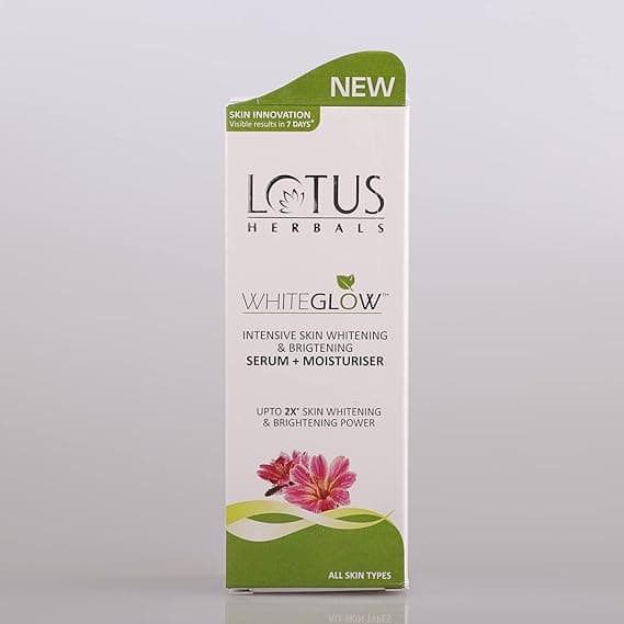Lotus Herbals White Glow Intensive Skin Serum+ Moisturiser, 30ml 2