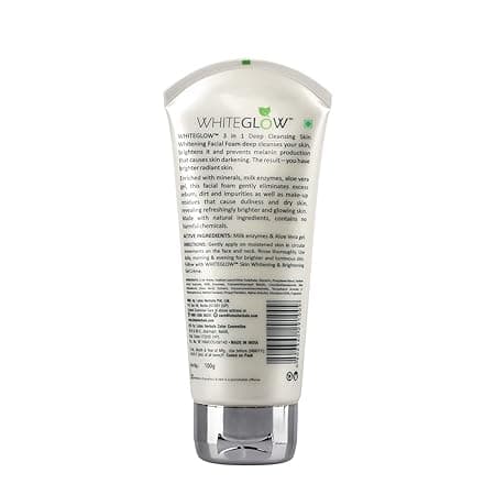 Lotus Herbals WhiteGlow 3-In-1 Deep Cleansing Skin Whitening Facial Foam, face wash, for all skin types , 100g 1