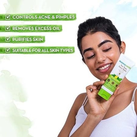 MAMAEARTH Tea Tree Natural Face Wash for Acne & Pimples Wash (100 ml) 3
