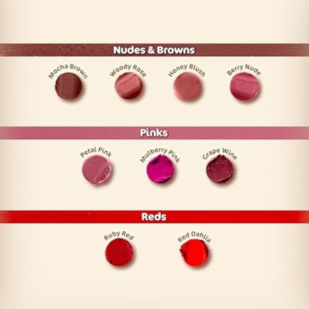 Mamaearth Matte Lipstick Women Grape- Mocha Brown 3.5 g 5