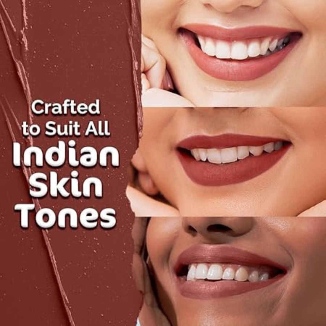 Mamaearth Matte Lipstick - 01Mocha Brown 3.5 g, with Jojoba Oil & Vitamin E for 12 Hour Long Stay 4