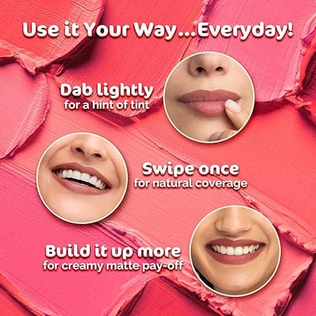 Mamaearth Creamy Matte Long Stay Lipstick Rose Nude 4.2 g, with Murumuru Murumuru Butter and Vitamin E for 8-Hour Long Stay 3
