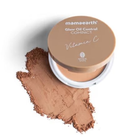 Mamaearth Glow Oil Control Compact SPF 30 With Vitamin C & Turmeric | Ivory Glow |(9gm) 2