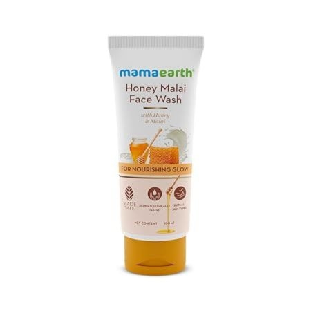 Mamaearth Honey Malai Face Wash with Honey & Malai For Nourishing Glow (100 ml) 2