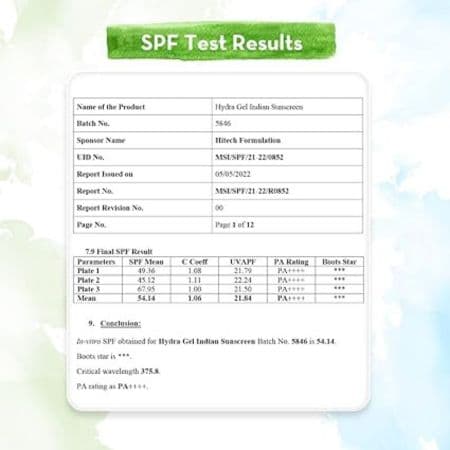 Mamaearth HydraGel Indian Sunscreen SPF 50, With Aloe Vera & Raspberry, for Sun Protection (50g) 6