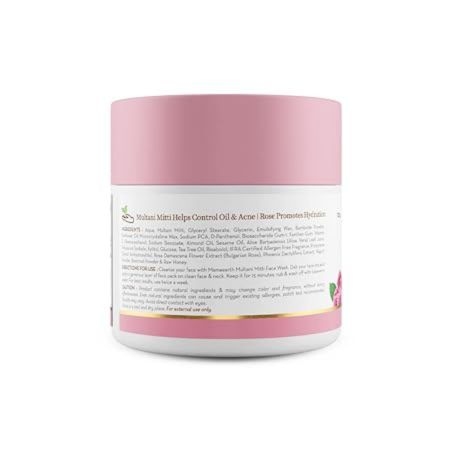 Mamaearth Multani Mitti Face Pack with Multani Mitti and Bulgarian Rose for Oil Control & Acne (100 g) 3