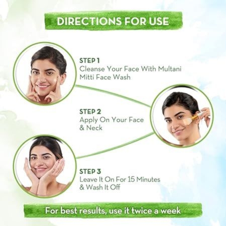 Mamaearth Multani Mitti Face Pack with Multani Mitti and Bulgarian Rose for Oil Control & Acne (100 g) 6