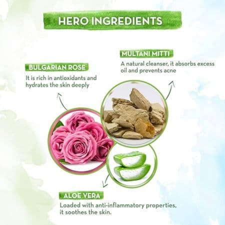 Mamaearth Multani Mitti Face Pack with Multani Mitti and Bulgarian Rose for Oil Control & Acne (100 g) 4