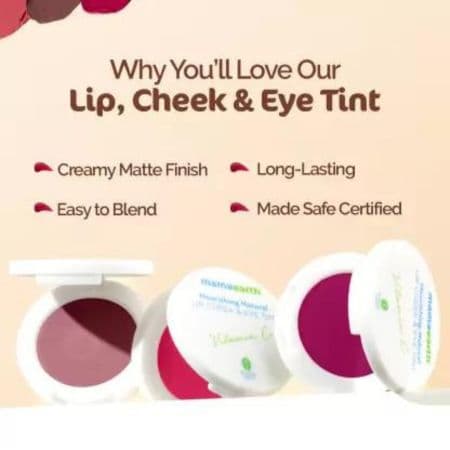 Mamaearth Nourishing Natural Lip Cheek & Eye Tint with Vitamin C & Beetroot Beet Red (Pack of: 1, 4 g) 4