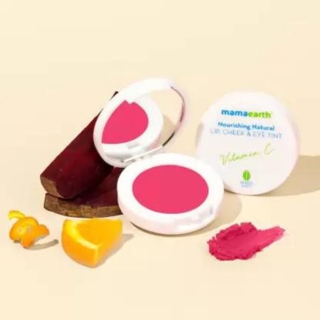 Mamaearth Nourishing Natural Lip Cheek & Eye Tint with Vitamin C & Beetroot Beet Red (Pack of: 1, 4 g) 3