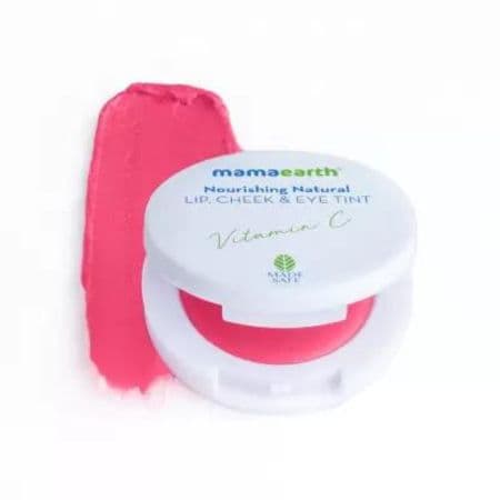 Mamaearth Nourishing Natural Lip Cheek & Eye Tint with Vitamin C & Beetroot Beet Red (Pack of: 1, 4 g) 1