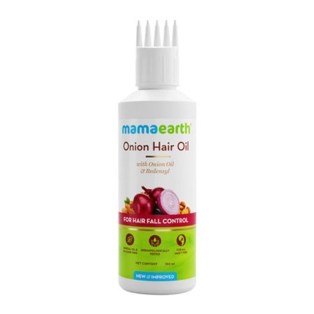 Mamaearth Onion Hair Oil for Hair Fall Control with Onion & Redensyl (150ml) 1