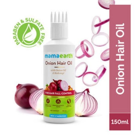 Mamaearth Onion Hair Oil for Hair Fall Control with Onion & Redensyl (150ml) 2