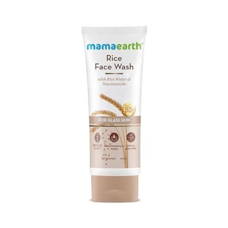 Mamaearth Rice Face Wash With Rice Water & Niacinamide For Glass Skin (100ml) 1