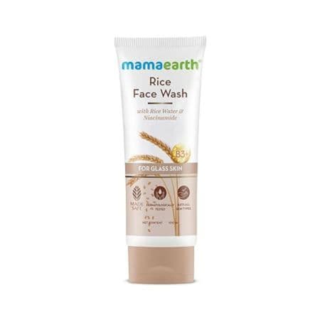 Mamaearth Rice Face Wash With Rice Water & Niacinamide For Glass Skin (100ml)