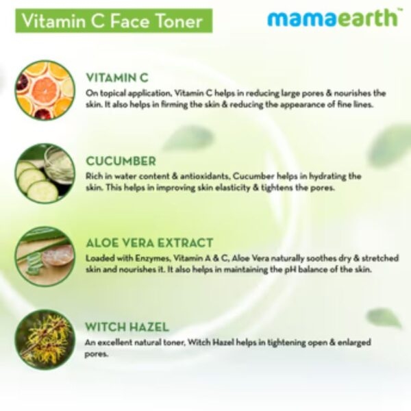 Mamaearth Vitamin C Face Toner For Pore Tighteneing(200ml) 4