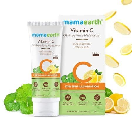 Mamaearth Vitamin C Oil-Free Moisturizer For Face with Vitamin C & Gotu Kola for Skin Illumination (80 ml) 1