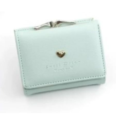 Short Folding Wallet Girl mini hand Clutch Pu Card Holder 1