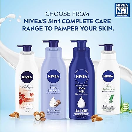 NIVEA Shea Smooth Body Lotion - 200 ml, 48 H Moisturization , For Dry Skin With Deep Moisture Serum & Shea Butter, Non Greasy & Healthy Looking Skin. 7