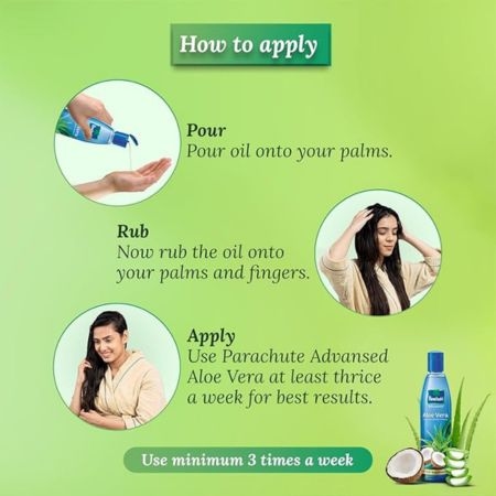 Parachute Advansed Aloe Vera Enriched Coconut Hair Oil, 250 ml For Soft & Strong Hair 6