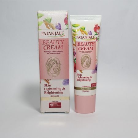 Patanjali Beauty Cream 40g, Skin Lighteing & Brightening Advance Ayurbedic Solution 1