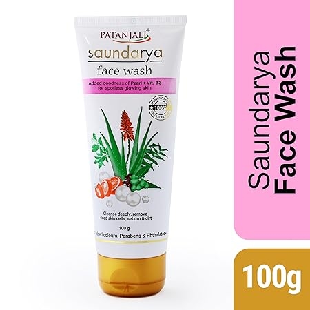 Patanjali Saundarya face wash – 100 gm, Deep Cleansing, For Men, Women, Anti-Acne & Pimples, Spotless Glowing skin. 3