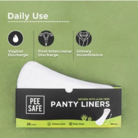 Pee Safe Aloe Vera Panty Liners - 20 Pcs 1