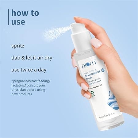 Plum 3% Niacinamide & Rice Water Face Toner with Rice Ferment Extract - 150ml 3