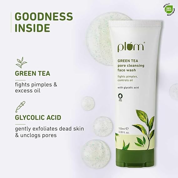 Plum Green Tea Pore Cleansing Face Wash For Oily Skin 100 ml 3