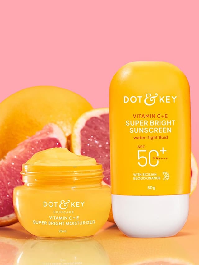 DOT & KEY Set of Vitamin C+E Moisturizer 25ml + Sunscreen 50g