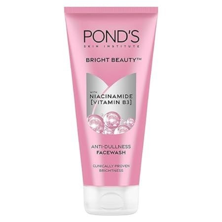 POND'S Bright Beauty Nacinamide Vitamin B3 Anti- Dullness Facewash, For Glass-Skin Like Shine And With 4X Visibly Brighter Skin, 100Gm 1