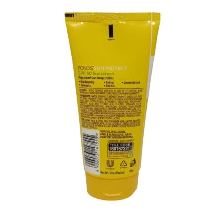 Pond's Sun Protect Non- Oily Sunscreen 30 SPF, 80g, PA+++ UVA UVB ( Made in Nepal) 2