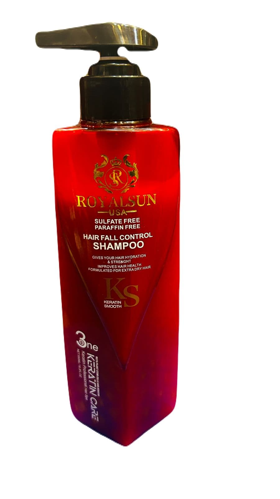 Royalsun USA Keratin Smooth | Sulphate Free | Paraffin Free | Hair Fall Control Shampoo 550 ML 1