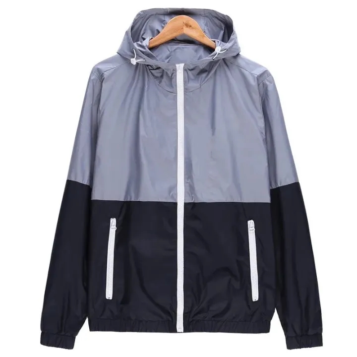 Men's Summer Single Layer Hooded Windcheater Jacket. 1