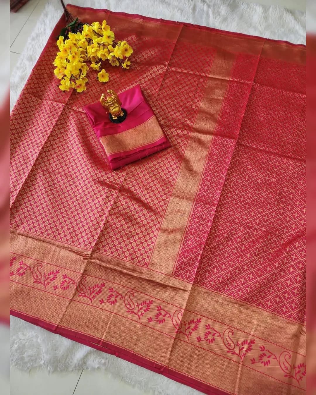 Gorgeous Banarasi Silk Saree With Blouse - Fashion | Saree With Blouse For Women | Women'S Formal Wear | 8