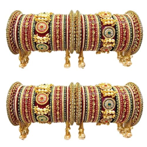 Women's Alloy Designer Bridal Chooda Set