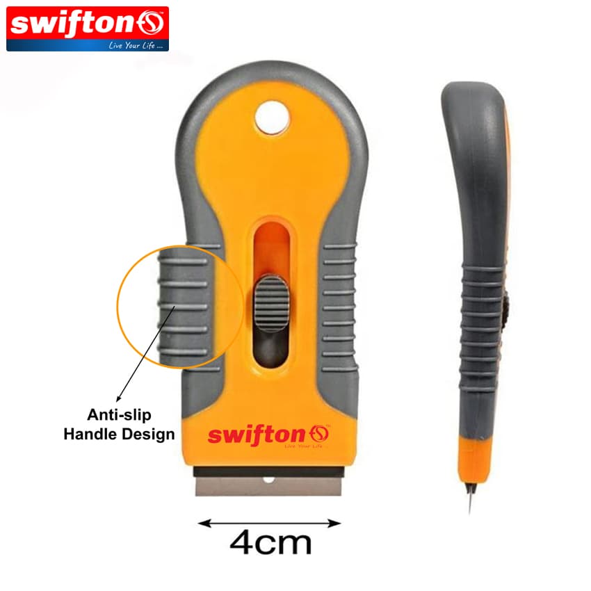 SWIFTON Multi-use Glass Cleaner Scraper with 10 Piece Extra Blade, Induction Cooktop, Infrared Cooktop hob gas hob Glass Scraper 1