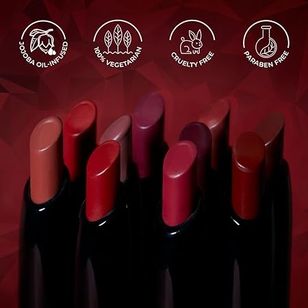 SUGAR Cosmetics Matte Attack Lipstick for Women - 2gm, 04 Maroon Color, Transferproof & Smudgeproof , Lasts upto 12hrs, Enriched With Jojoba Oil 3
